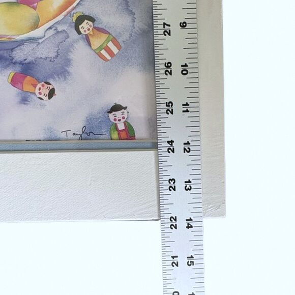 Tracy Taylor Signed Fish Bowl Polluted Ocean '90 Double Matted Art Print - Picture 2 of 7